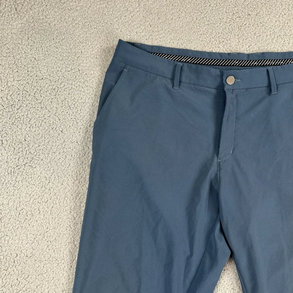 Primo Golf Pants Men 40 Short Blue Jogger Performance Tapered Stretch Ankle Zip